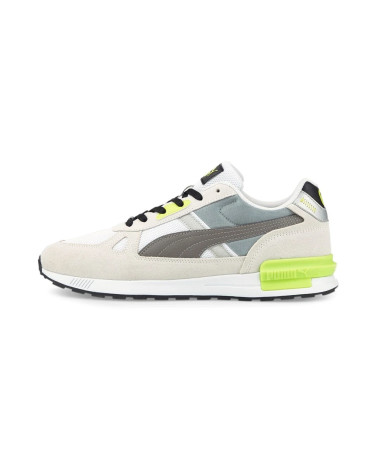 PUMA GRAVITON PRO, SCARPE DA GINNASTICA UNISEX-ADULTO, MULTICOLORE WHITE-STEEL GRAY-QUARRY-LIMEPUNCH, 45 EU