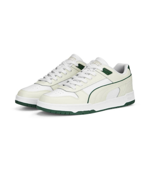 PUMA RBD GAME LOW, SNEAKER, UNISEX - ADULTO, WHITE/VAPOR GRAY/VINE/GOLD, 40 EU
