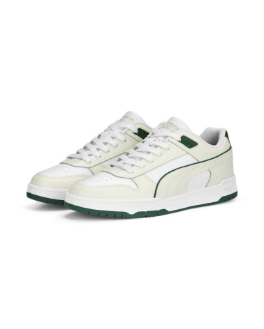 PUMA RBD GAME LOW, SNEAKER, UNISEX - ADULTO, WHITE/VAPOR GRAY/VINE/GOLD, 40 EU