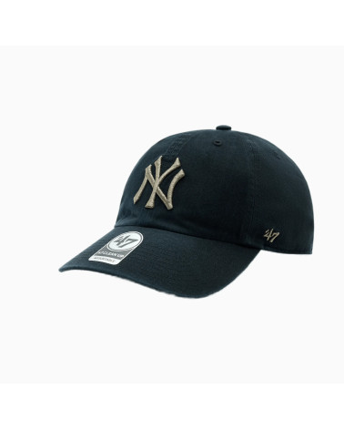 47 NEW YORK YANKEES BLACK MLB BALLPARK CAMO CLEAN UP CAP - ONE-SIZE