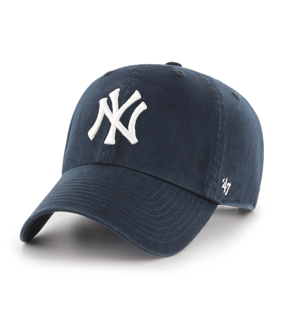 47 BRAND MLB NY YANKEES CLEAN UP CAP - RAZOR RED