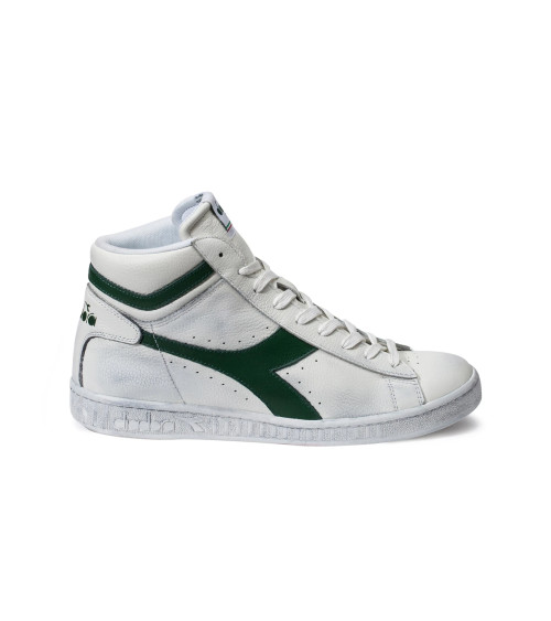 DIADORA GAME L HIGH WAXED, SNEAKER UNISEX - ADULTO, BIANCO WHITE BLACK W, 36.5 EU STRETTA