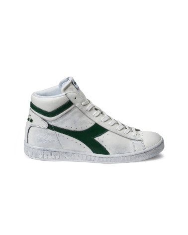 DIADORA GAME L HIGH WAXED, SNEAKER UNISEX - ADULTO, BIANCO WHITE BLACK W, 36.5 EU STRETTA