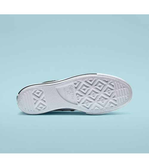 CONVERSE CHUCK TAYLOR CTAS LIFT CLEAN HI, SCARPE DA GINNASTICA BASSE DONNA, SCHWARZ BLACK BLACK WHITE 001, 36 EU