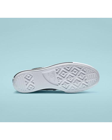 CONVERSE CHUCK TAYLOR CTAS LIFT CLEAN HI, SCARPE DA GINNASTICA BASSE DONNA, SCHWARZ BLACK BLACK WHITE 001, 36 EU