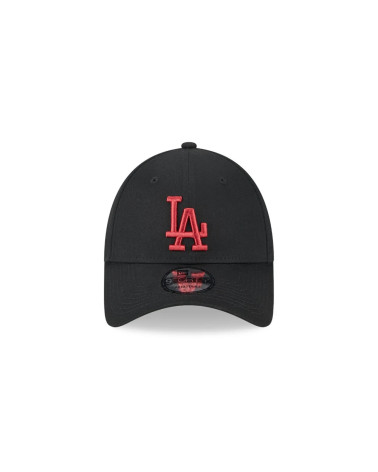 NEW ERA LOS ANGELES DODGERS MLB LEAGUE ESSENTIAL BLACK 9FORTY ADJUSTABLE CAP - ONE-SIZE