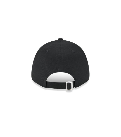 NEW ERA LOS ANGELES DODGERS MLB LEAGUE ESSENTIAL BLACK 9FORTY ADJUSTABLE CAP - ONE-SIZE