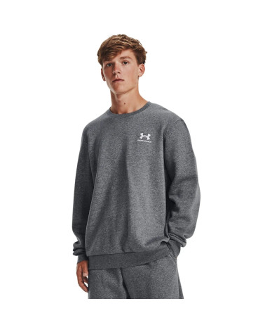 Under Armour Essential Fleece Crew: Men's Black Sweatshirt