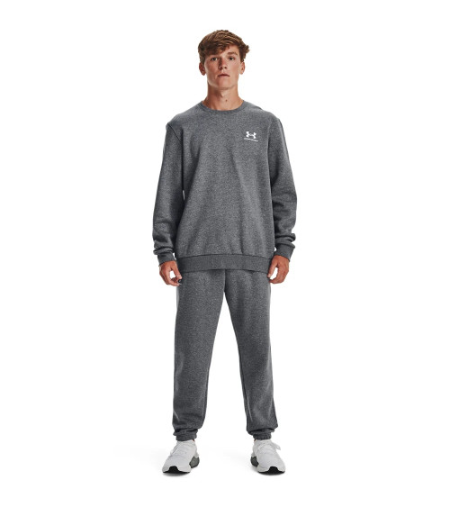 Under Armour Essential Fleece Crew: Men's Black Sweatshirt