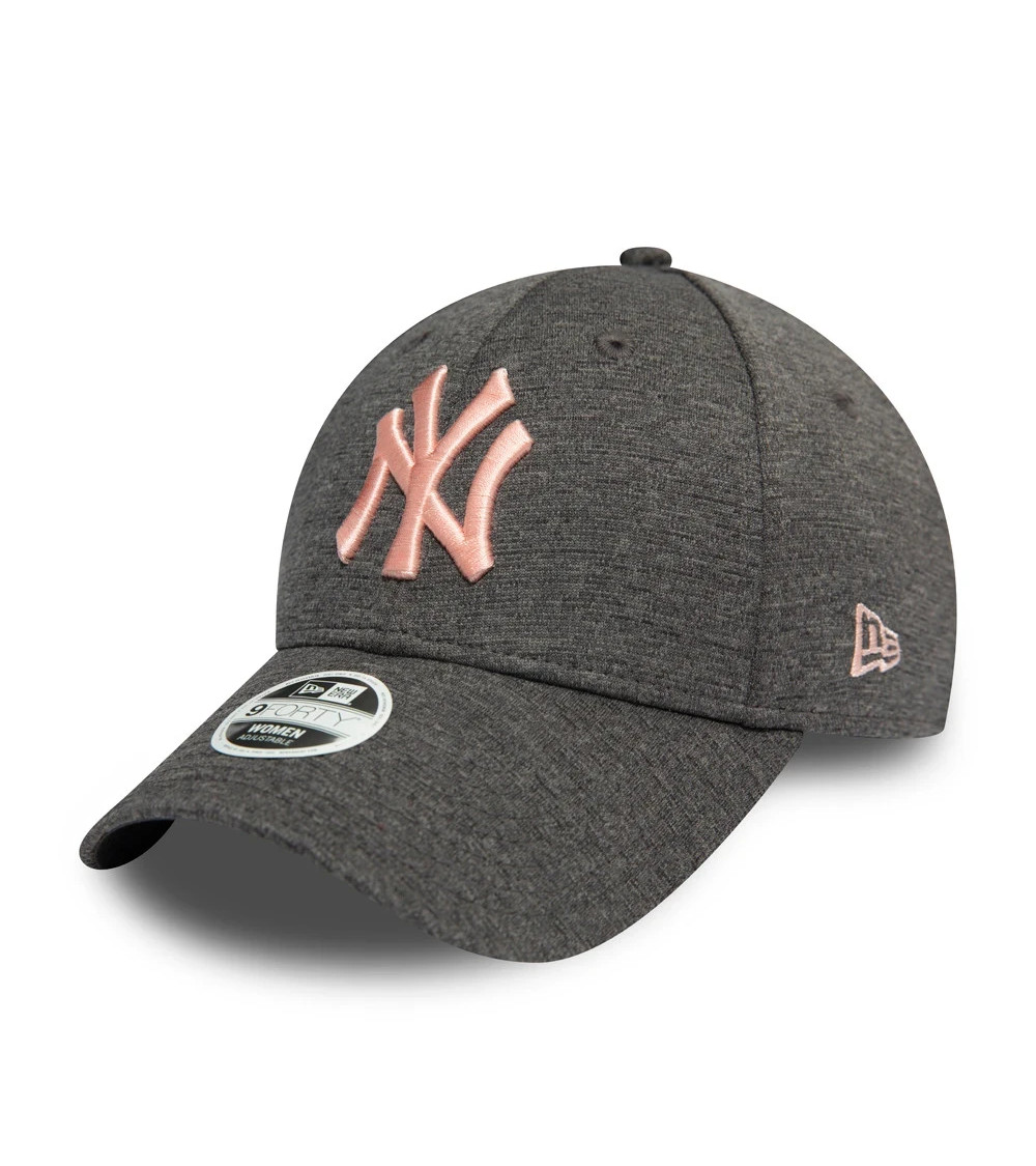NEW ERA YORK YANKEES 9FORTY WOMEN ADJUSTABLE CAP TECH JERSEY GREY - ONE-SIZE