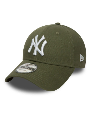 NEW ERA YORK YANKEES 9FORTY ADJUSTABLE CAP LEAGUE ESSENTIALS OLIVE MED - ONE-SIZE