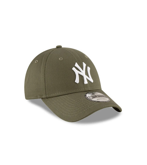 NEW ERA YORK YANKEES 9FORTY ADJUSTABLE CAP LEAGUE ESSENTIALS OLIVE MED - ONE-SIZE