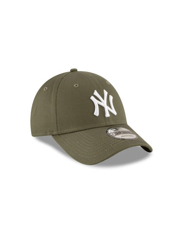 NEW ERA YORK YANKEES 9FORTY ADJUSTABLE CAP LEAGUE ESSENTIALS OLIVE MED - ONE-SIZE