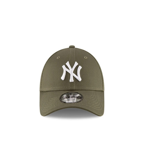 NEW ERA YORK YANKEES 9FORTY ADJUSTABLE CAP LEAGUE ESSENTIALS OLIVE MED - ONE-SIZE