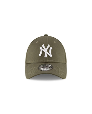 NEW ERA YORK YANKEES 9FORTY ADJUSTABLE CAP LEAGUE ESSENTIALS OLIVE MED - ONE-SIZE