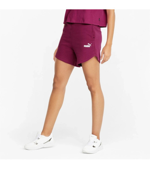 PUMA ESS 5IN HIGH WAIST SH,FESTIVAL FUCHSI,USS