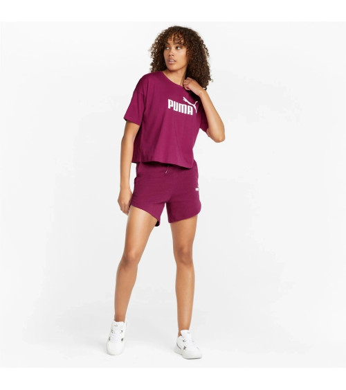 PUMA ESS 5IN HIGH WAIST SH,FESTIVAL FUCHSI,USS