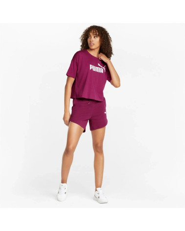 PUMA ESS 5IN HIGH WAIST SH,FESTIVAL FUCHSI,USS