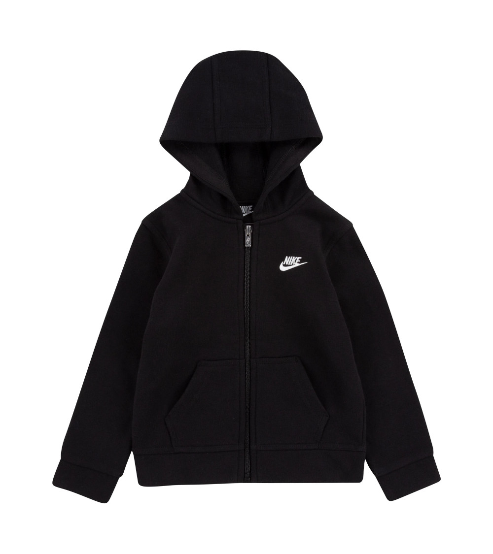 NIKE GIACCHETTO CON CAPPUCCIO BAMBINO NERO 86F321023 NERO 2-3 ANNI