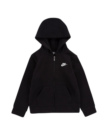 NIKE GIACCHETTO CON CAPPUCCIO BAMBINO NERO 86F321023 NERO 2-3 ANNI