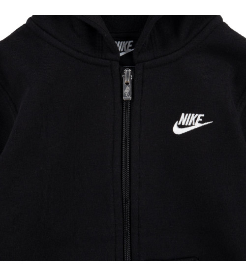 NIKE GIACCHETTO CON CAPPUCCIO BAMBINO NERO 86F321023 NERO 2-3 ANNI