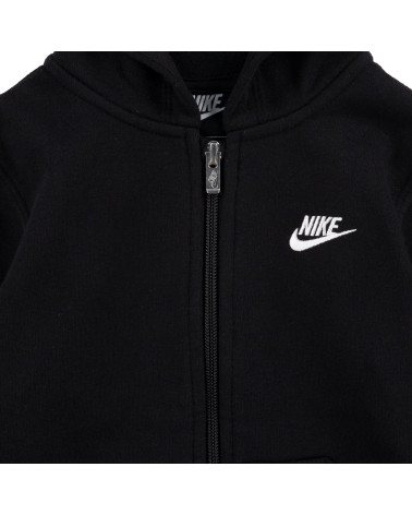 NIKE GIACCHETTO CON CAPPUCCIO BAMBINO NERO 86F321023 NERO 2-3 ANNI