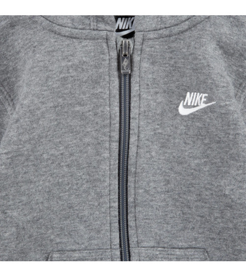 NIKE GIACCHETTO CON CAPPUCCIO BAMBINO NERO 86F321023 NERO 2-3 ANNI