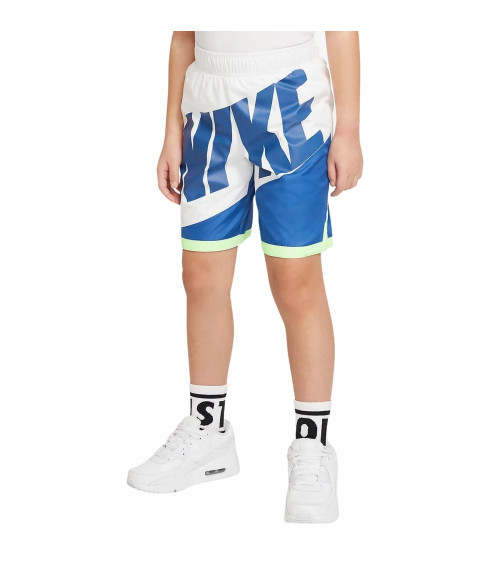 NIKE SHORTS BERMUDA AZZURRO-BIANCO DA BAMBINO 86H804-U89