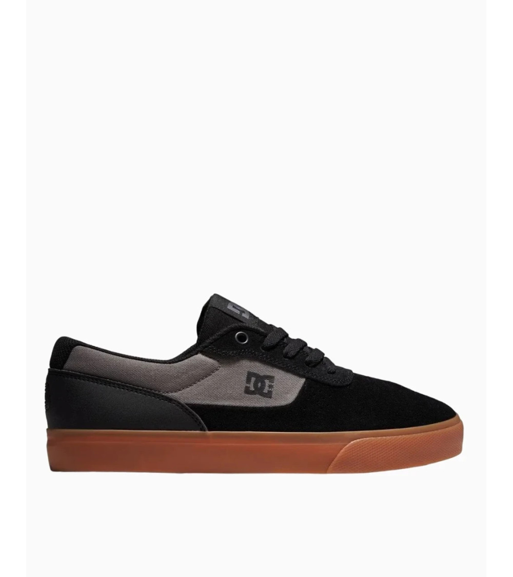 DC SHOES SWITCH-LEATHER SHOES, SCARPE DA GINNASTICA UOMO, NERO, 38 EU