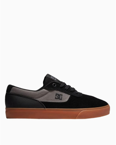 DC SHOES SWITCH-LEATHER SHOES, SCARPE DA GINNASTICA UOMO, NERO, 38 EU