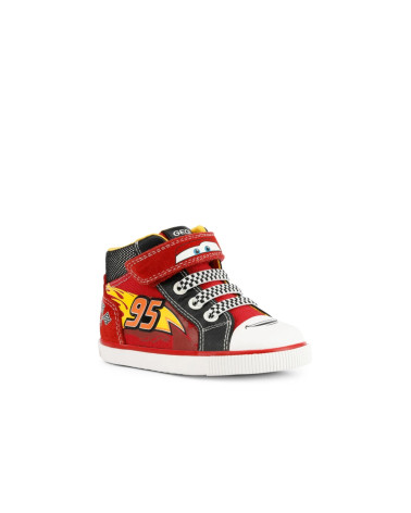 GEOX B KILWI BOY D, SNEAKERS BAMBINI E RAGAZZI, ROSSO/NERO (RED/BLACK), 20 EU