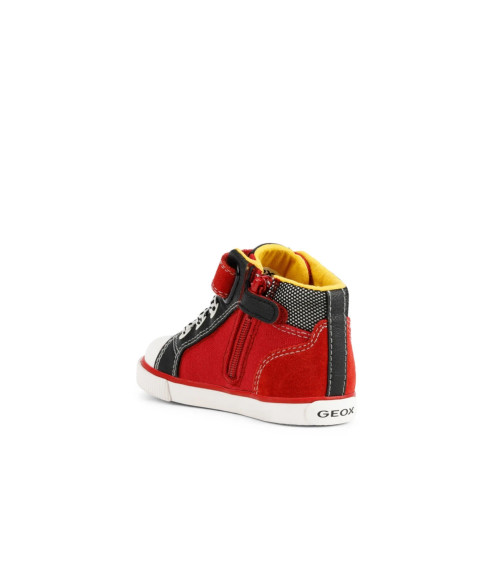 GEOX B KILWI BOY D, SNEAKERS BAMBINI E RAGAZZI, ROSSO/NERO (RED/BLACK), 20 EU