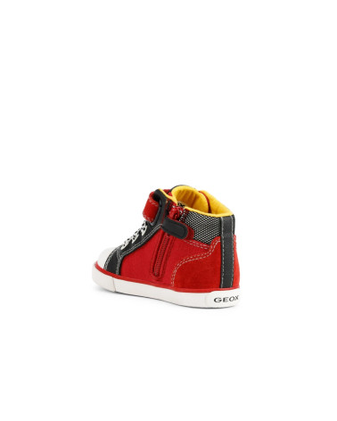 GEOX B KILWI BOY D, SNEAKERS BAMBINI E RAGAZZI, ROSSO/NERO (RED/BLACK), 20 EU