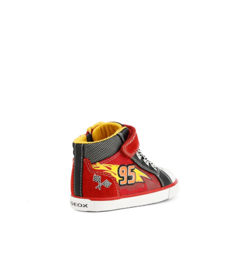 GEOX B KILWI BOY D, SNEAKERS BAMBINI E RAGAZZI, ROSSO/NERO (RED/BLACK), 20 EU