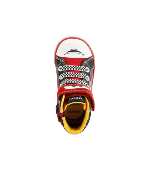 GEOX B KILWI BOY D, SNEAKERS BAMBINI E RAGAZZI, ROSSO/NERO (RED/BLACK), 20 EU
