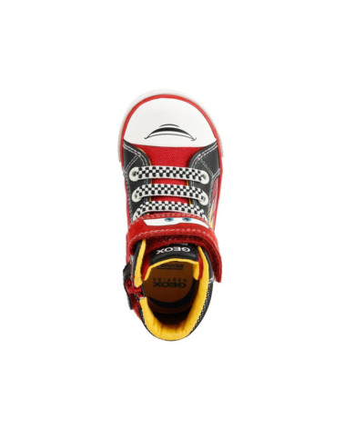 GEOX B KILWI BOY D, SNEAKERS BAMBINI E RAGAZZI, ROSSO/NERO (RED/BLACK), 20 EU