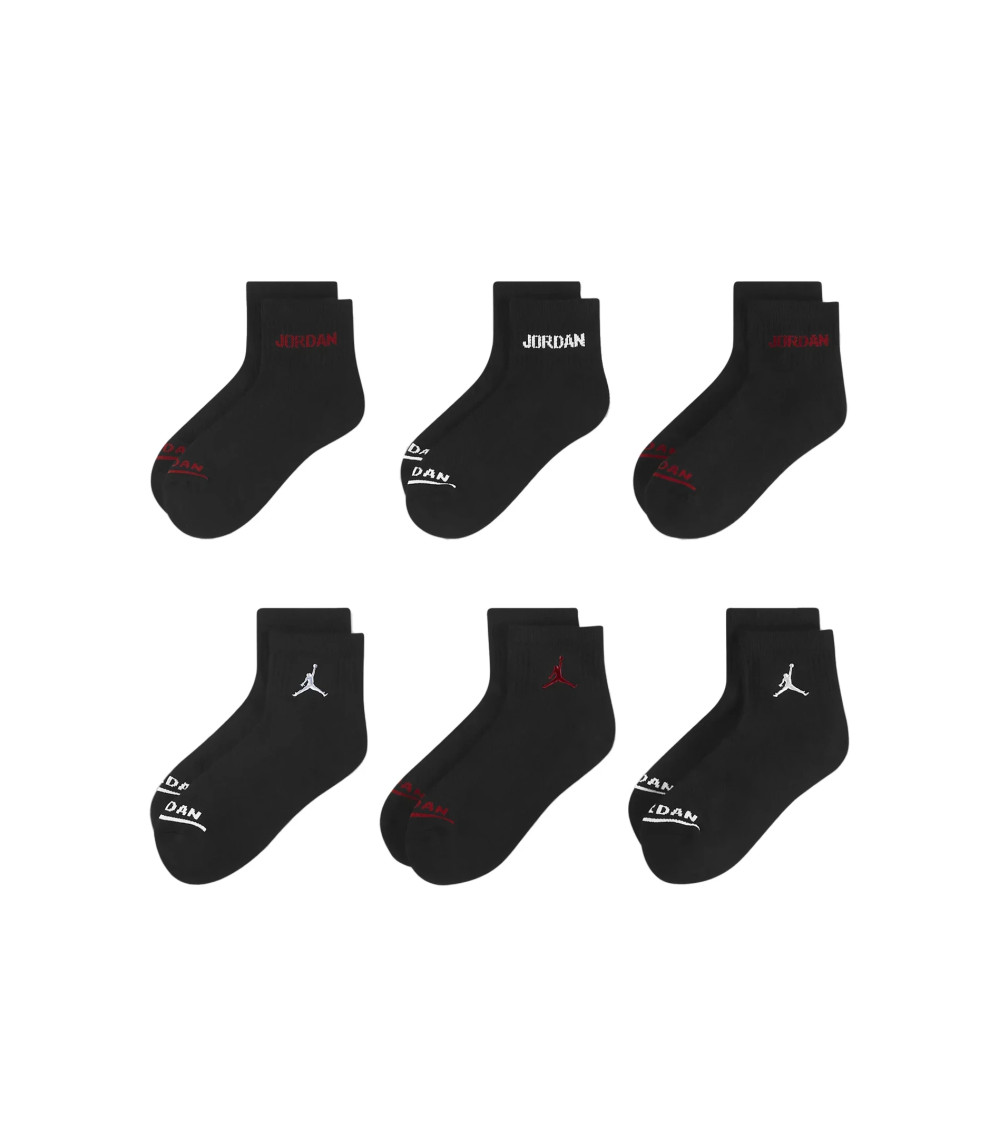 JORDAN CALZE LEGEND ANKLE 6PK BOY CALZE BIANCO 7-9Y