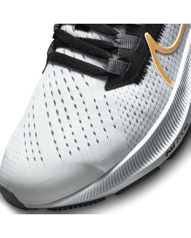 NIKE AIR ZOOM PEGASUS 38, SCARPE UNISEX-BAMBINI, BLACK/WHITE ANTHRACITE VOLT, 32 EU