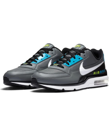 NIKE AIR MAX LTD 3, SCARPE DA CORSA UOMO, SMOKE GREY WHITE BLACK LASER BLUE, 44.5 EU
