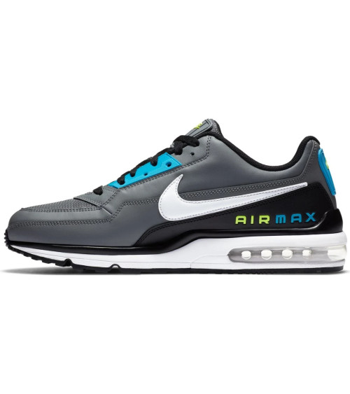 NIKE AIR MAX LTD 3, SCARPE DA CORSA UOMO, SMOKE GREY WHITE BLACK LASER BLUE, 44.5 EU