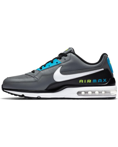 NIKE AIR MAX LTD 3, SCARPE DA CORSA UOMO, SMOKE GREY WHITE BLACK LASER BLUE, 44.5 EU