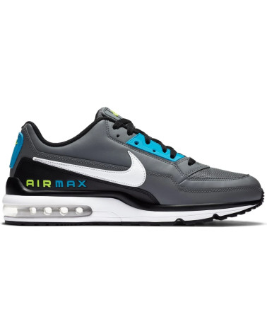 NIKE AIR MAX LTD 3, SCARPE DA CORSA UOMO, SMOKE GREY WHITE BLACK LASER BLUE, 44.5 EU