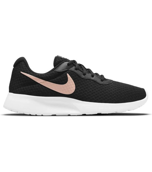 NIKE TANJUN, SCARPE DA GINNASTICA DONNA, NERO BLACK MTLC RED BRONZE BARELY VOLT WHITE, 35.5 EU