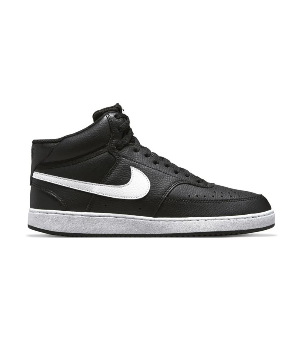 NIKE COURT VISION MID NEXT NATURE, SCARPE DA GINNASTICA UOMO, BLACK WHITE BLACK, 44 EU