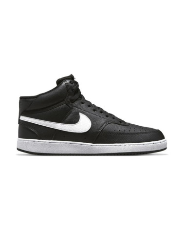 NIKE COURT VISION MID NEXT NATURE, SCARPE DA GINNASTICA UOMO, BLACK WHITE BLACK, 44 EU