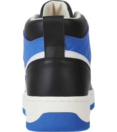 Tommy Jeans Herren Mid Cut Sneakers – Schwarz/Blau EM0EM01075