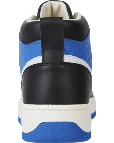 Tommy Jeans Men's Mid Cut Sneakers EM0EM01075 Black & Blue