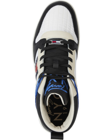 Tommy Jeans Sneakers mi-hautes homme EM0EM01075 Noir/Bleu