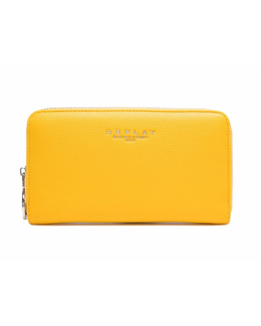 REPLAY FW5303, ACCESSORI DA VIAGGIO-PORTAFOGLI DONNA, 160 DK YELLOW, 19 CM X 10,5 CM X 2 CM