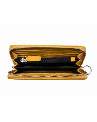 REPLAY FW5303, ACCESSORI DA VIAGGIO-PORTAFOGLI DONNA, 160 DK YELLOW, 19 CM X 10,5 CM X 2 CM